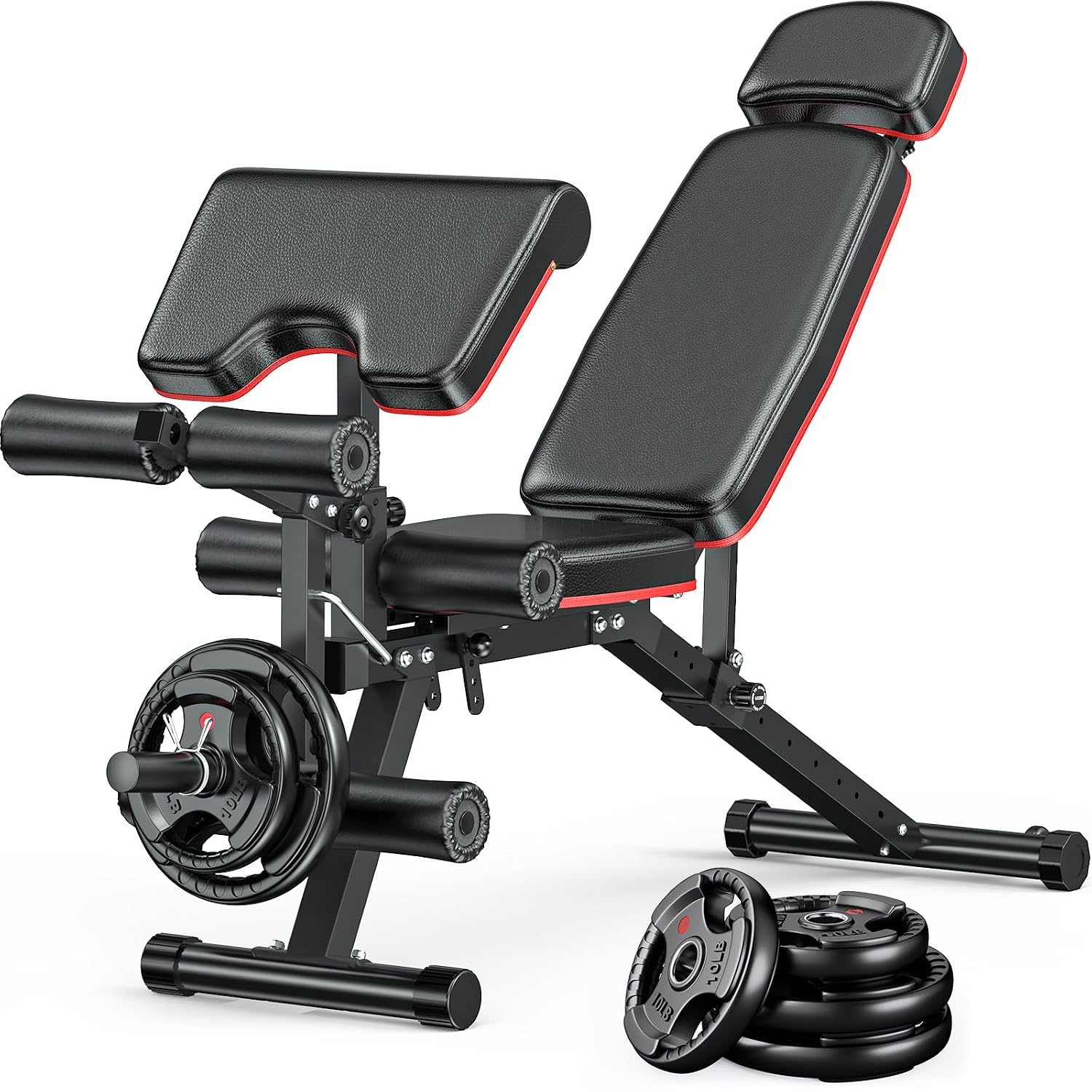 Home Gym Leg Extension - Banco de Musculação Ajustável com Extensão
