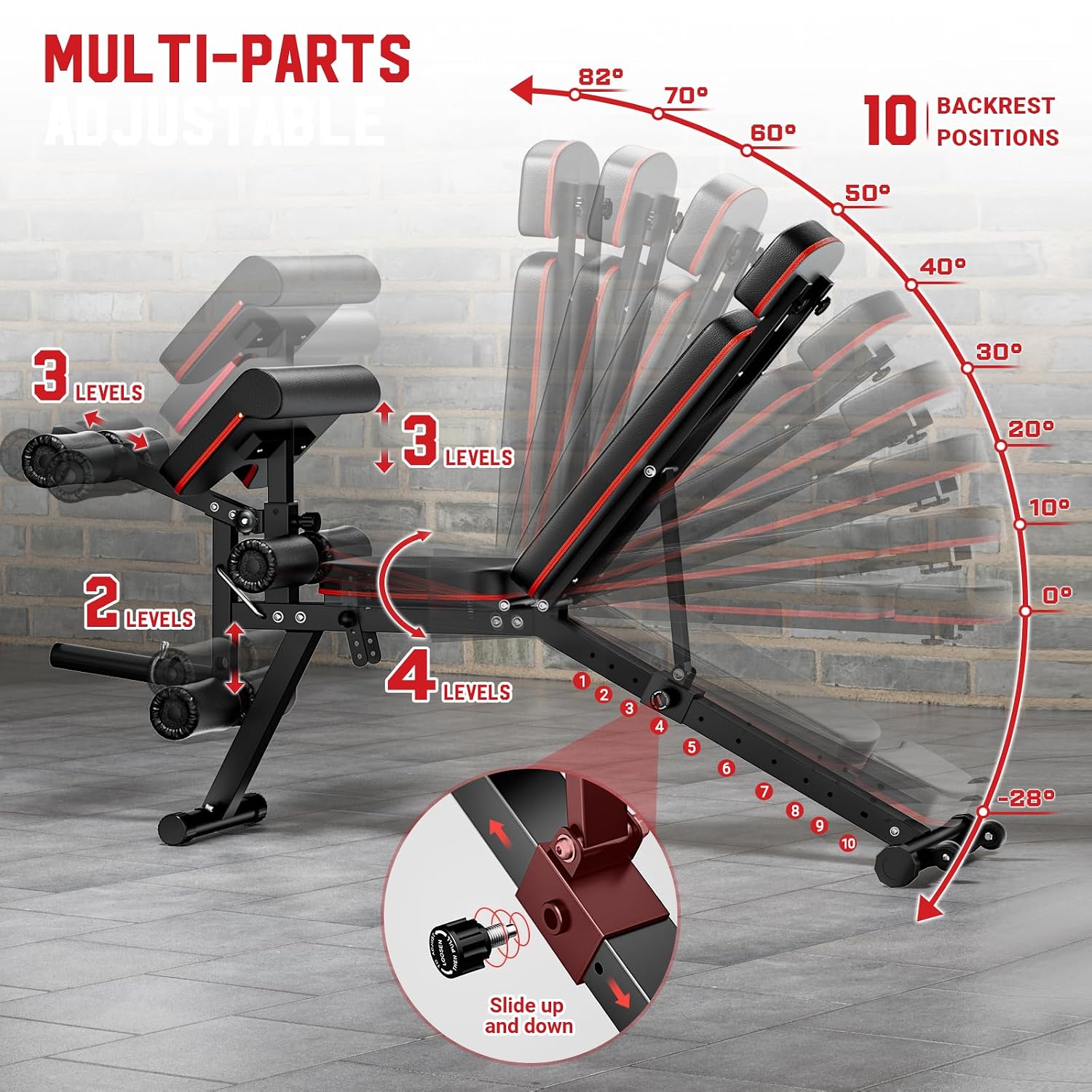 Banco de Musculação Ajustável  - Home Gym Leg Extension avaliação e preço