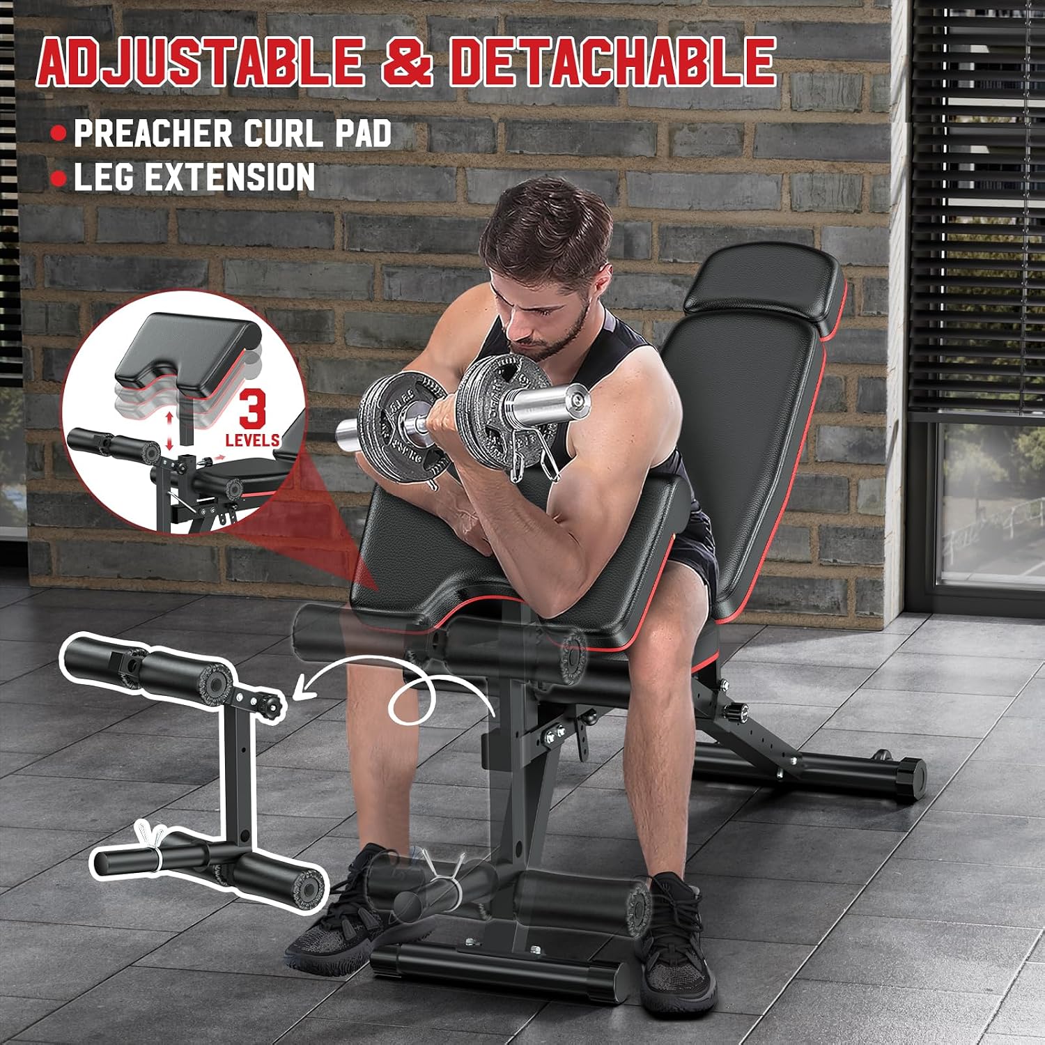 Banco de Musculação Ajustável  - Home Gym Leg Extension avaliação e preço