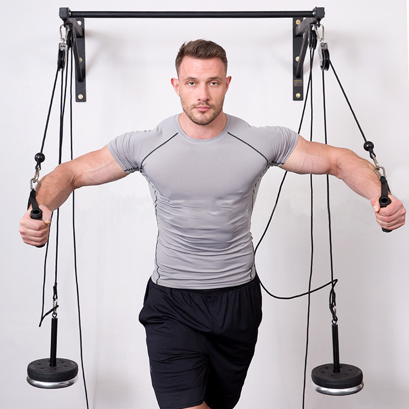 Fixado na parede diy fitness p - Home Gym Diy Pulley System avaliação e preço