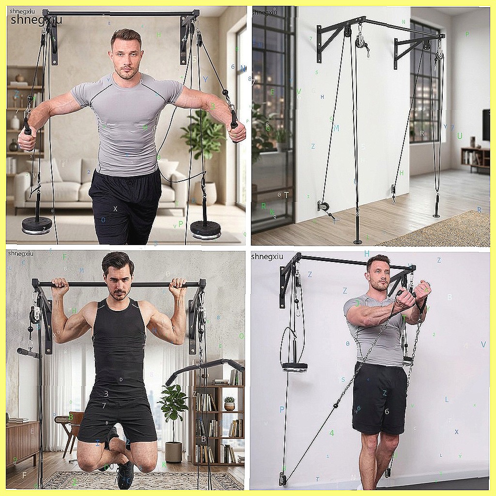 Sistema de Polias DIY Montado  - Home Gym Diy Pulley System avaliação e preço