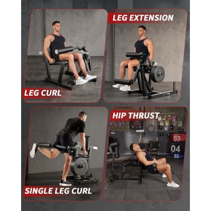 Máquina de extensão e flexão d - Home Gym Leg Extension avaliação e preço