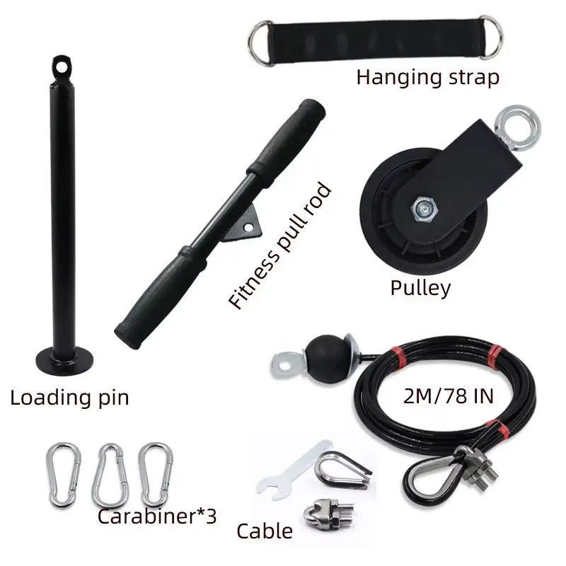 Sistema de Polias Multifuncion - Home Gym Diy Pulley System avaliação e preço