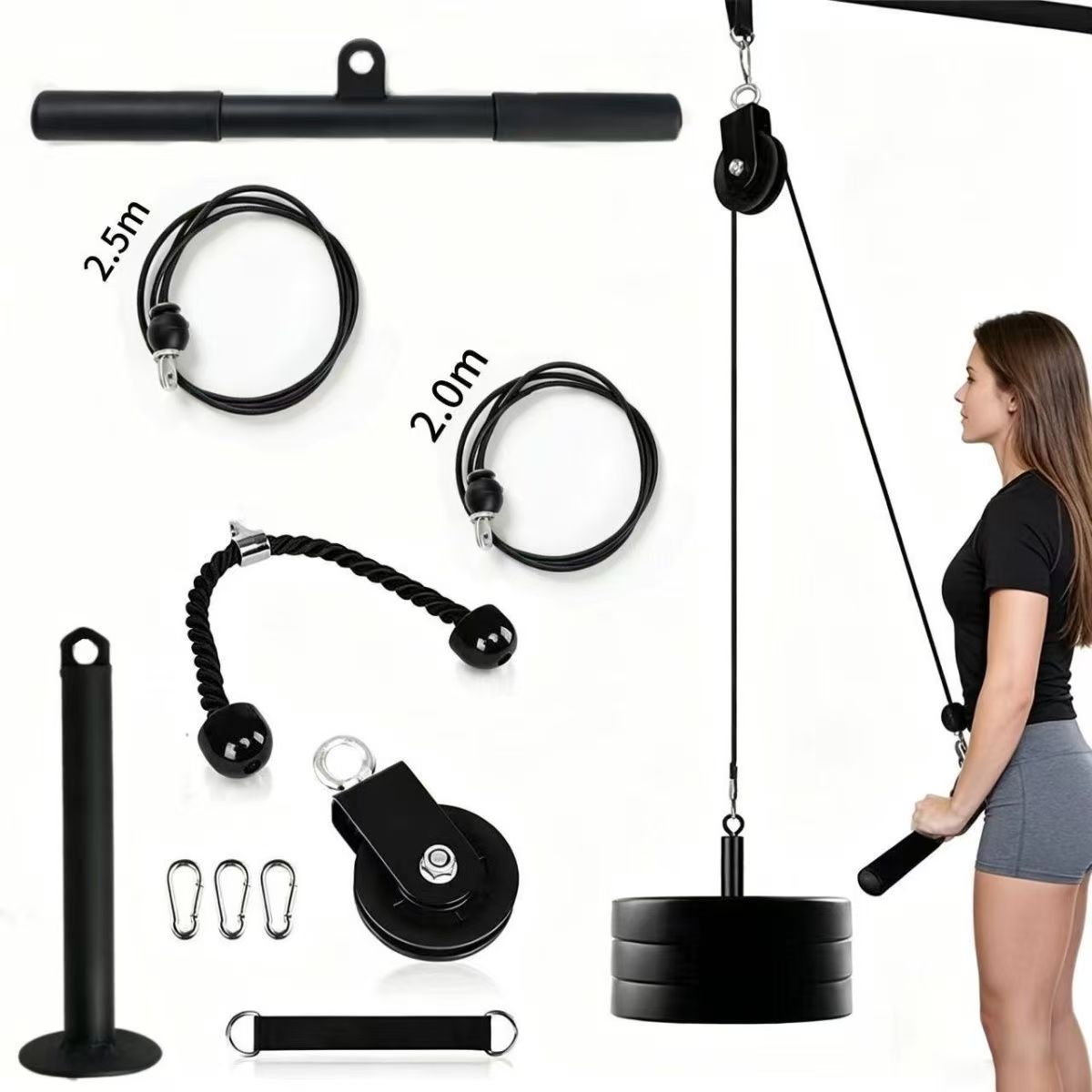 Kit Completo de Ginásio Domést - Home Gym Diy Pulley System avaliação e preço