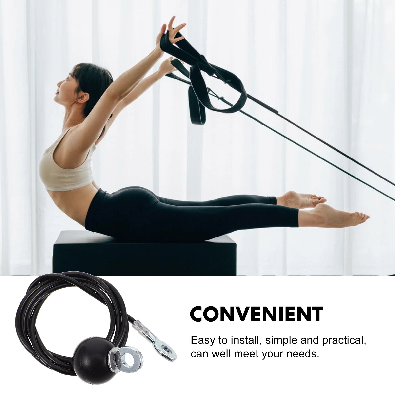 Cabo de Polia para Fitness Reu - Home Gym Diy Pulley System avaliação e preço