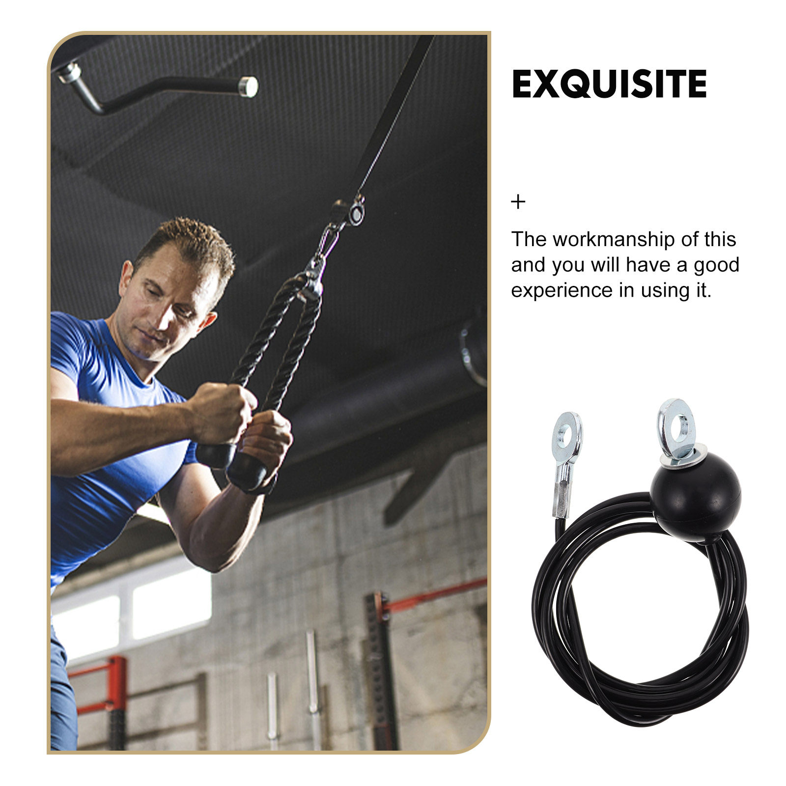 Cabo de Polia para Fitness Reu - Home Gym Diy Pulley System avaliação e preço
