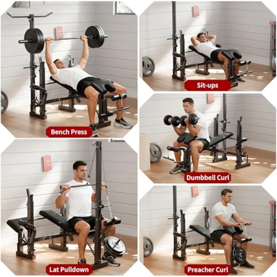 Conjunto de Banco de Musculaçã - Home Gym Leg Extension avaliação e preço